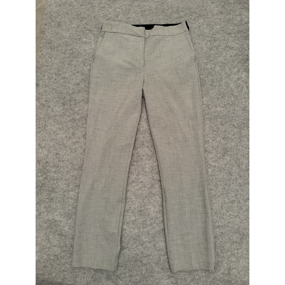 ZARA Women's Dress Pants Small Ankle Slit Business Office Work Chic Gray Size M